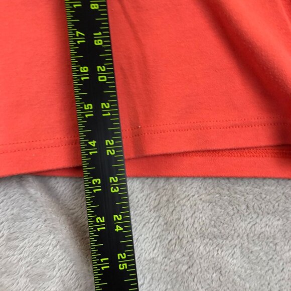 Breckenridge Womens Sweatshirt Medium Long Sleeve Quarter Zip Orange Casual - Picture 3 of 10